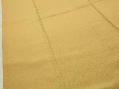 平和屋着物●上質な色無地 玉蜀黍色 正絹 逸品 CABA9801gh