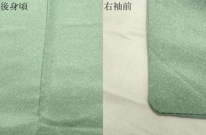 平和屋着物●訪問着　刺繍　色紙重ね鳳凰花文　暈し染め　金銀彩　正絹　逸品　CABA9809gh