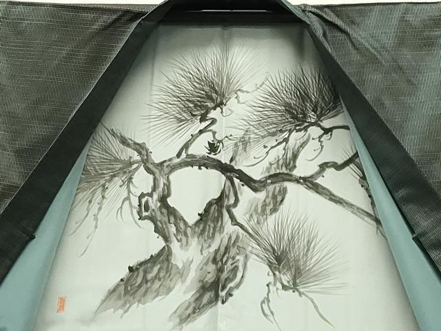 平和屋着物●男性 本場大島紬 アンサンブル 亀甲柄 正絹 逸品 CABA9846gh
