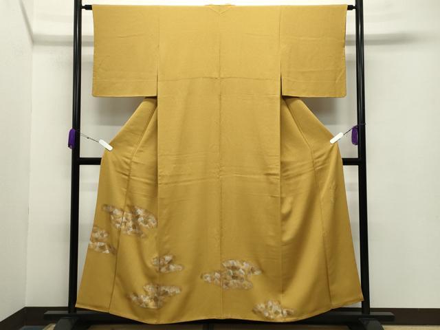 平和屋着物●螺鈿工芸作家　佐野正喜　色留訪問着　雲重ね吉祥文　金銀彩　正絹　逸品　CABA9848gh