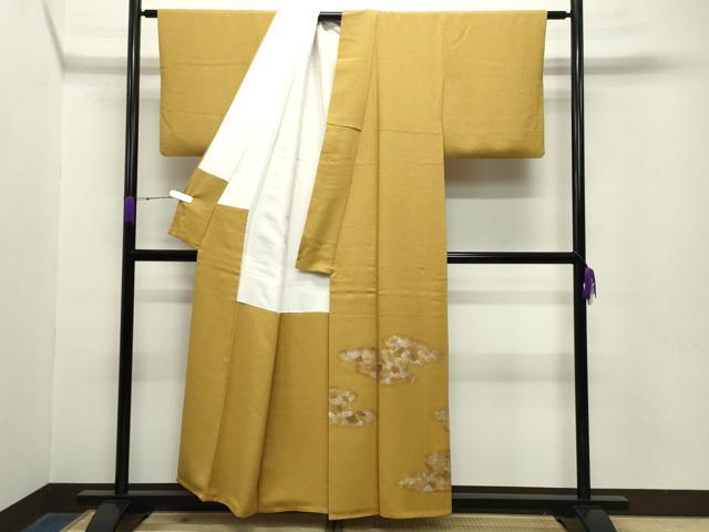 平和屋着物●螺鈿工芸作家　佐野正喜　色留訪問着　雲重ね吉祥文　金銀彩　正絹　逸品　CABA9848gh
