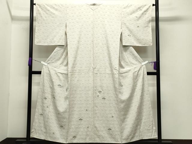 平和屋着物●訪問着　駒刺繍　舞花文　金彩　正絹　逸品　CABA9858gh