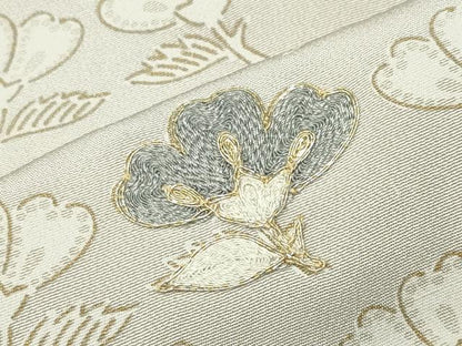 平和屋着物●訪問着　駒刺繍　舞花文　金彩　正絹　逸品　CABA9858gh