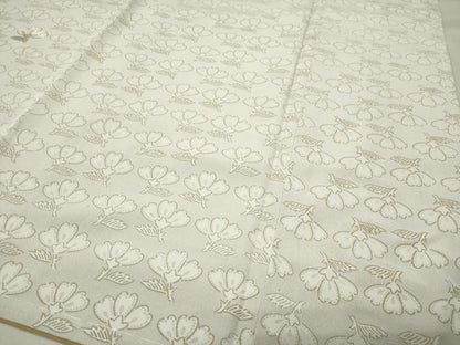 平和屋着物●訪問着　駒刺繍　舞花文　金彩　正絹　逸品　CABA9858gh