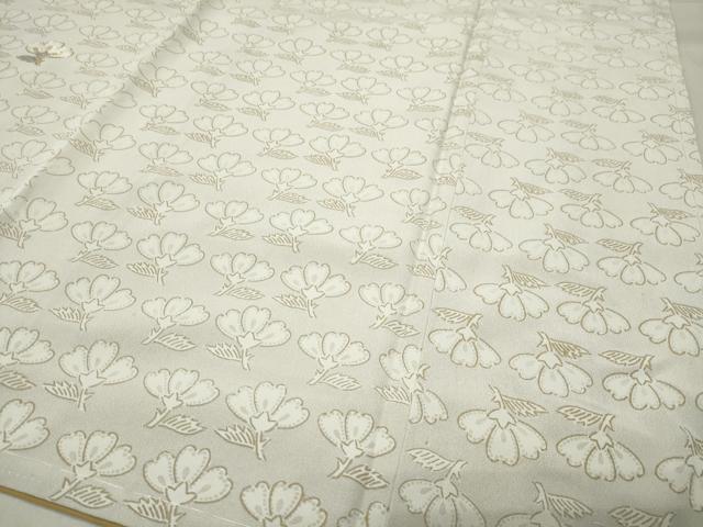 平和屋着物●訪問着　駒刺繍　舞花文　金彩　正絹　逸品　CABA9858gh