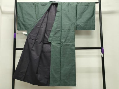 平和屋着物●男性　本場大島紬　アンサンブル　亀甲柄　正絹　逸品　CABA9862gh