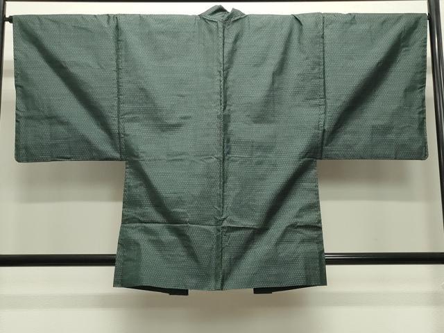 平和屋着物●男性　本場大島紬　アンサンブル　亀甲柄　正絹　逸品　CABA9862gh