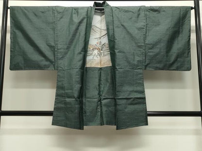 平和屋着物●男性　本場大島紬　アンサンブル　亀甲柄　正絹　逸品　CABA9862gh
