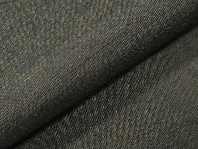 平和屋着物●男性 紬 アンサンブル 憲法黒茶色 正絹 逸品 CABA9864gh