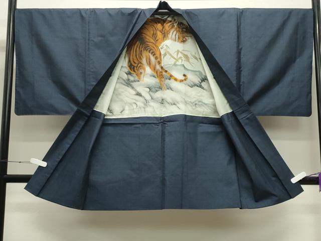 平和屋着物○男性 本場大島紬 アンサンブル 100亀甲 総詰め 正絹 逸品