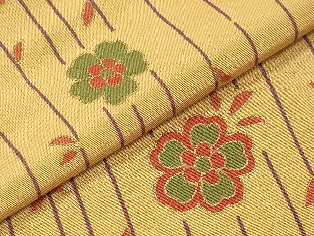 平和屋着物●長襦袢　無双仕立て　舞桜文　金彩　正絹　逸品　CABA9873gh