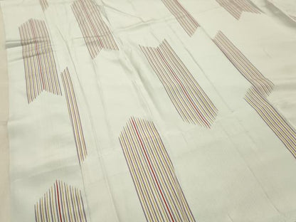 平和屋着物●長襦袢 無双仕立て 矢羽根文 正絹 逸品 CABA9876gh