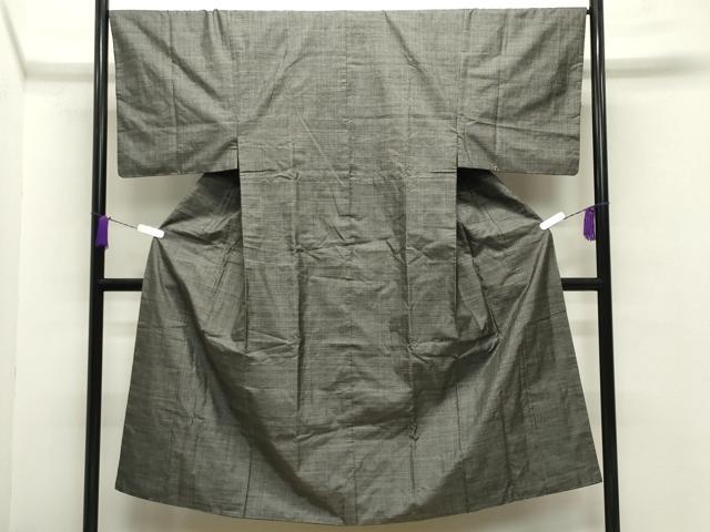 平和屋着物●男性　本場大島紬　格子柄　松坂屋扱い　正絹　逸品　CABA9880gh