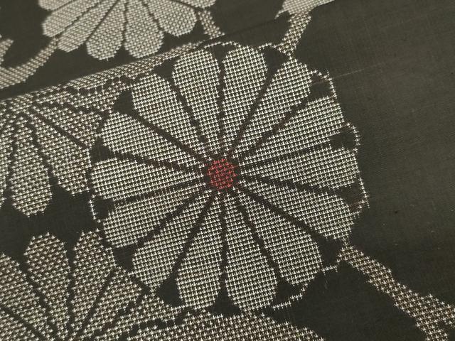 平和屋着物○都喜ヱ門 本場大島紬 泥染め 豊潤な夢 藤