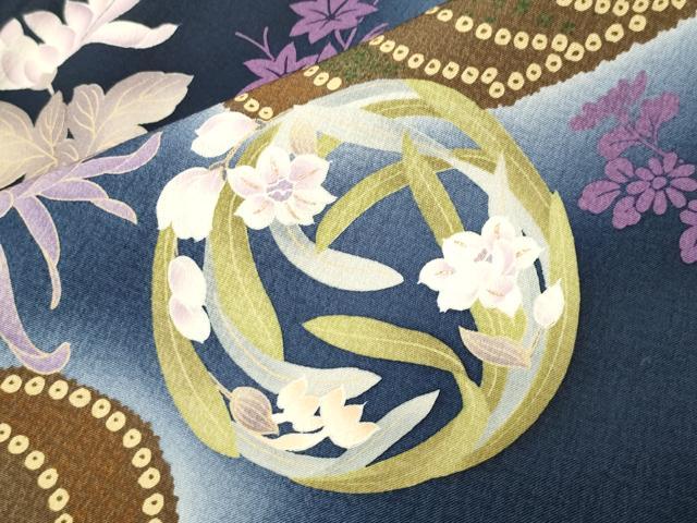 平和屋着物●豪華振袖　流水花文　暈し染め　金彩　正絹　逸品　CABA9917gh 平和屋着物○豪華振袖 流水花文 暈し染め 金彩 正絹 逸品 CABA9917gh