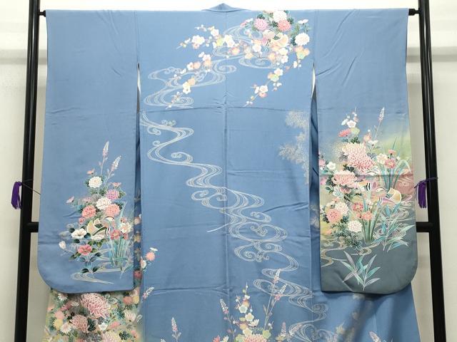 平和屋着物○豪華振袖 鴛鴦花文 暈し染め 金彩 正絹 逸品 CABA9929gh