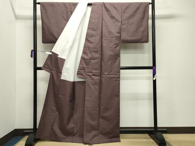 平和屋着物○上質な紬 アンサンブル 鳩羽鼠色 正絹 逸品 CABA9936gh