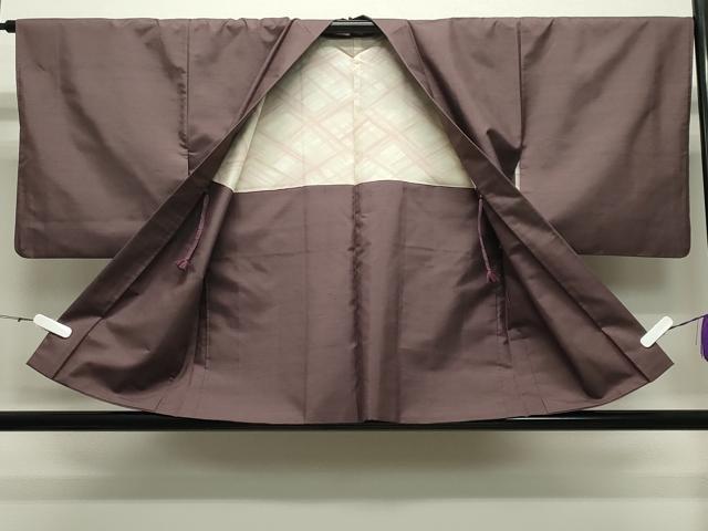 平和屋着物○上質な紬 アンサンブル 鳩羽鼠色 正絹 逸品 CABA9936gh