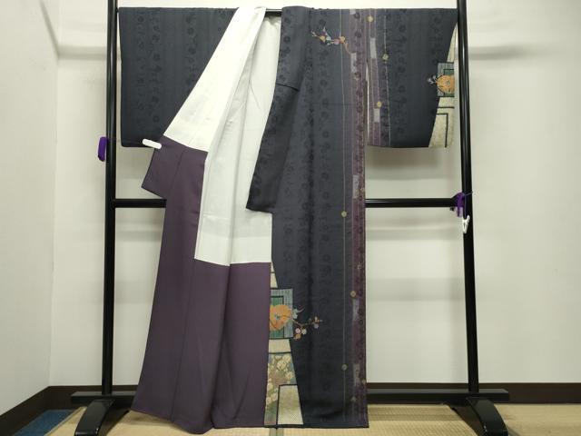 平和屋着物●訪問着　作家物　辻が花　絞り　金彩　正絹　逸品　CABA9941gh