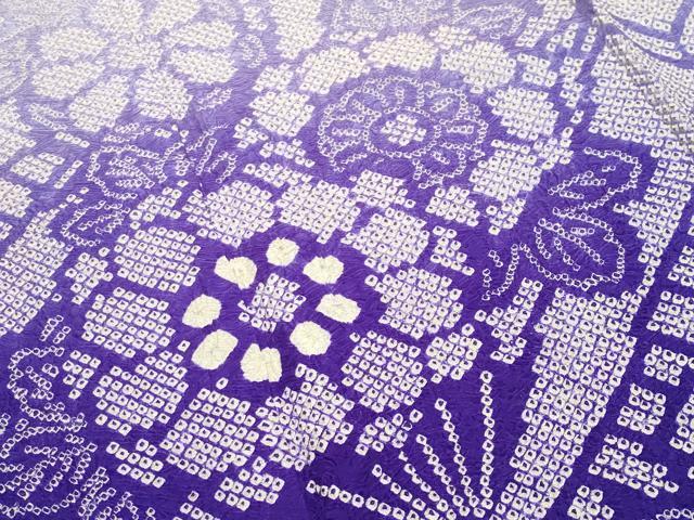 平和屋着物○豪華振袖 総絞り 檜扇花文 正絹 逸品 CABA9958gh