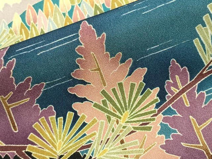 平和屋着物●豪華黒留袖 友禅 作家物 遠山風景文 正絹 逸品 未使用 CABA9983gh