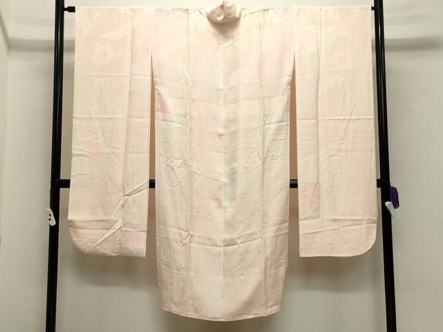 平和屋着物○振袖用長襦袢 無双仕立て 熨斗花丸地紋 暈し染め