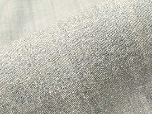 平和屋着物●本場結城紬　重要無形文化財　霞文　藍白色　正絹　逸品　CABB0010gh