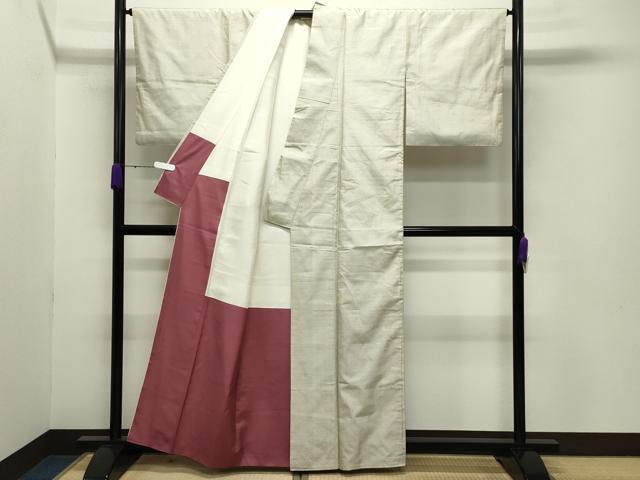 平和屋着物＊夏物　本場大島紬　夏大島　蟹　正絹　逸品　AABD4632jd 平和屋着物＊夏物 本場大島紬 夏大島 蟹 正絹 逸品 AABD4632jd 平和屋着物