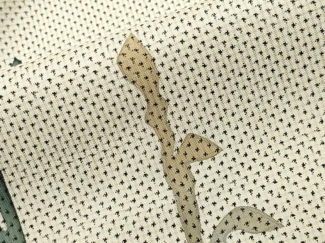 平和屋着物●訪問着 本場大島紬 白大島 作家物 手描き 流水草木文 暈し染め 正絹 逸品 CABB0020gh