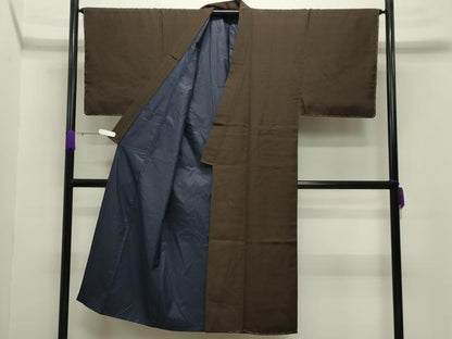 平和屋着物●男性　紬　幾何学文　正絹　逸品　未使用　CABB0026gh