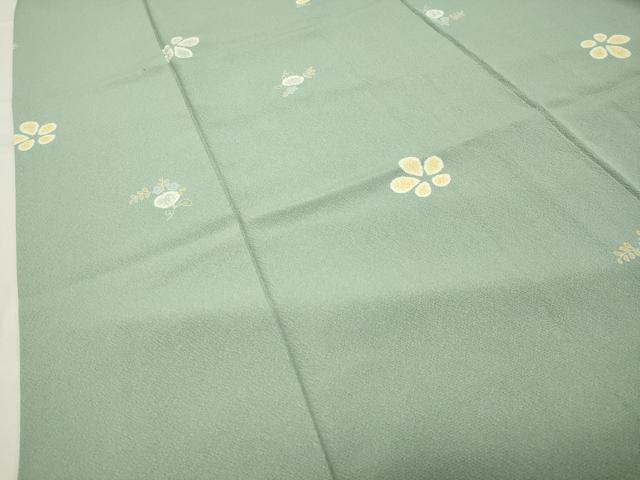 平和屋着物●上質な小紋　舞花文　正絹　逸品　CABB0044gh