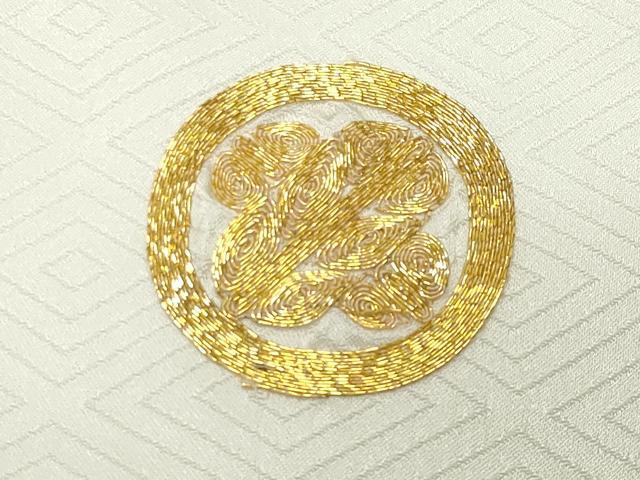 平和屋着物●男性　色紋付　羽織セット　菱地紋　洗える着物　CABB0053gh