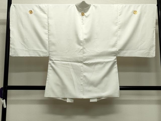 平和屋着物●男性　色紋付　羽織セット　菱地紋　洗える着物　CABB0053gh