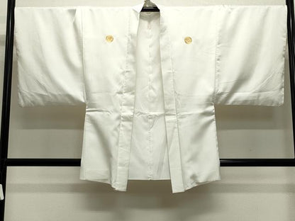 平和屋着物●男性　色紋付　羽織セット　菱地紋　洗える着物　CABB0053gh