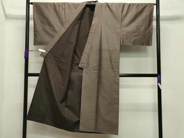 平和屋着物●男性　本場大島紬　アンサンブル　80亀甲　総詰め　正絹　逸品　未使用　CABB0055gh