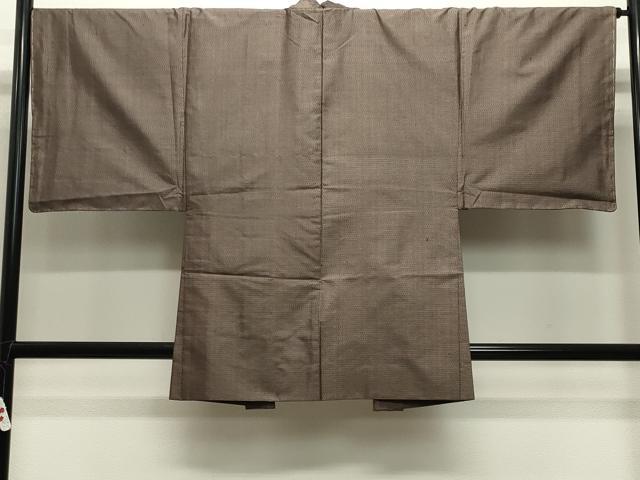平和屋着物●男性　本場大島紬　アンサンブル　80亀甲　総詰め　正絹　逸品　未使用　CABB0055gh