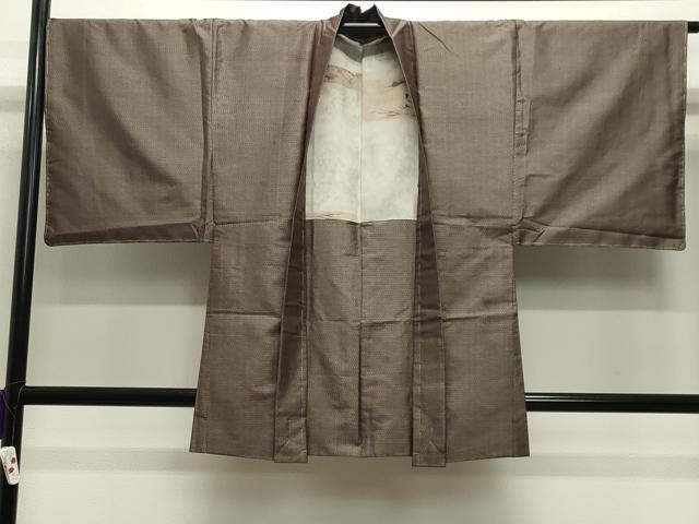 平和屋着物●男性　本場大島紬　アンサンブル　80亀甲　総詰め　正絹　逸品　未使用　CABB0055gh