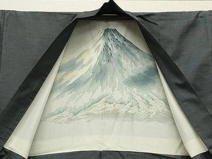 平和屋着物●男性　本場大島紬　アンサンブル　100亀甲　総詰め　正絹　逸品　CABB0056gh