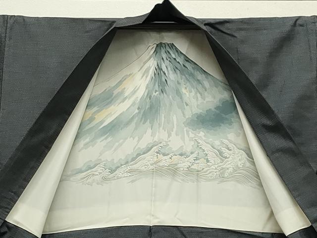 平和屋着物●男性　本場大島紬　アンサンブル　100亀甲　総詰め　正絹　逸品　CABB0056gh