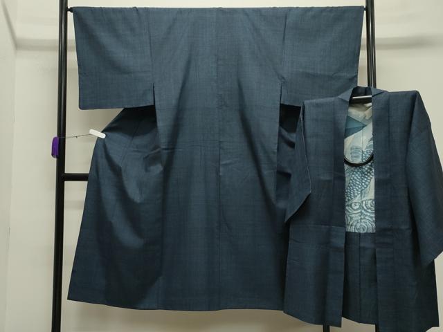 平和屋着物●男性　紬　アンサンブル　100亀甲　鈴乃屋扱い　正絹　逸品　CABB0057gh