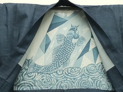 平和屋着物●男性　紬　アンサンブル　100亀甲　鈴乃屋扱い　正絹　逸品　CABB0057gh