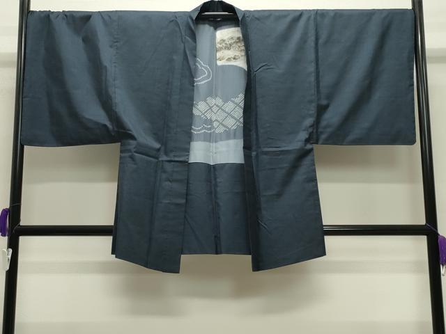 平和屋着物●男性　本場大島紬　アンサンブル・長襦袢セット　100亀甲　総詰め　橋口信夫作　証紙付き　正絹　逸品　CABB0058gh