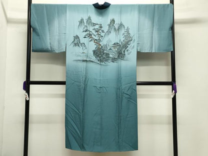 平和屋着物●男性　本場大島紬　アンサンブル・長襦袢セット　100亀甲　総詰め　橋口信夫作　証紙付き　正絹　逸品　CABB0058gh