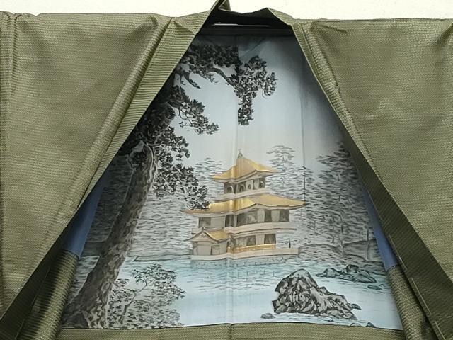 平和屋着物●男性　本場大島紬　アンサンブル・長襦袢セット　100亀甲　総詰め　正絹　逸品　未使用　CABB0059gh