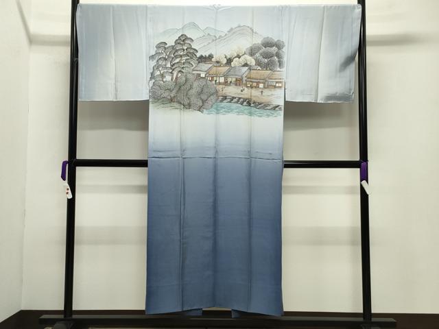 平和屋着物●男性　本場大島紬　アンサンブル・長襦袢セット　100亀甲　総詰め　正絹　逸品　未使用　CABB0059gh