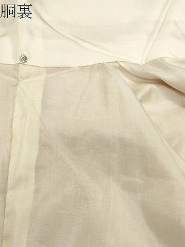 平和屋着物●結城紬　薄桜色　証紙付き　正絹　逸品　CABB0071gh