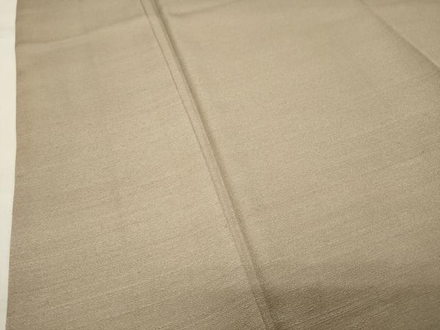 平和屋着物●上質な紬 枯色 反端付き 正絹 逸品 CABB0072gh