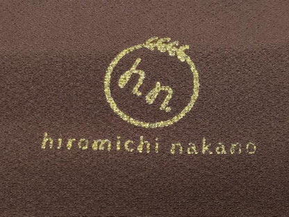 平和屋着物●ファッションブランド hiromichi nakano ヒロミチナカノ 振袖 駒刺繍 舞桜文 金彩 正絹 逸品 CABB0077gh