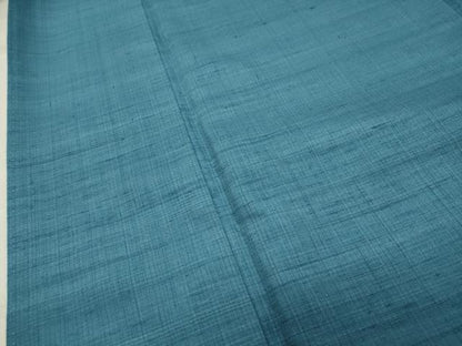 平和屋着物●上質な紬 浅縹色 ロング丈 正絹 逸品 CABB0118gh