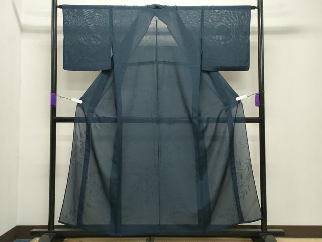 平和屋着物＊夏物 色無地 笹紋絽 褐返色 正絹 逸品 CABB0122gh